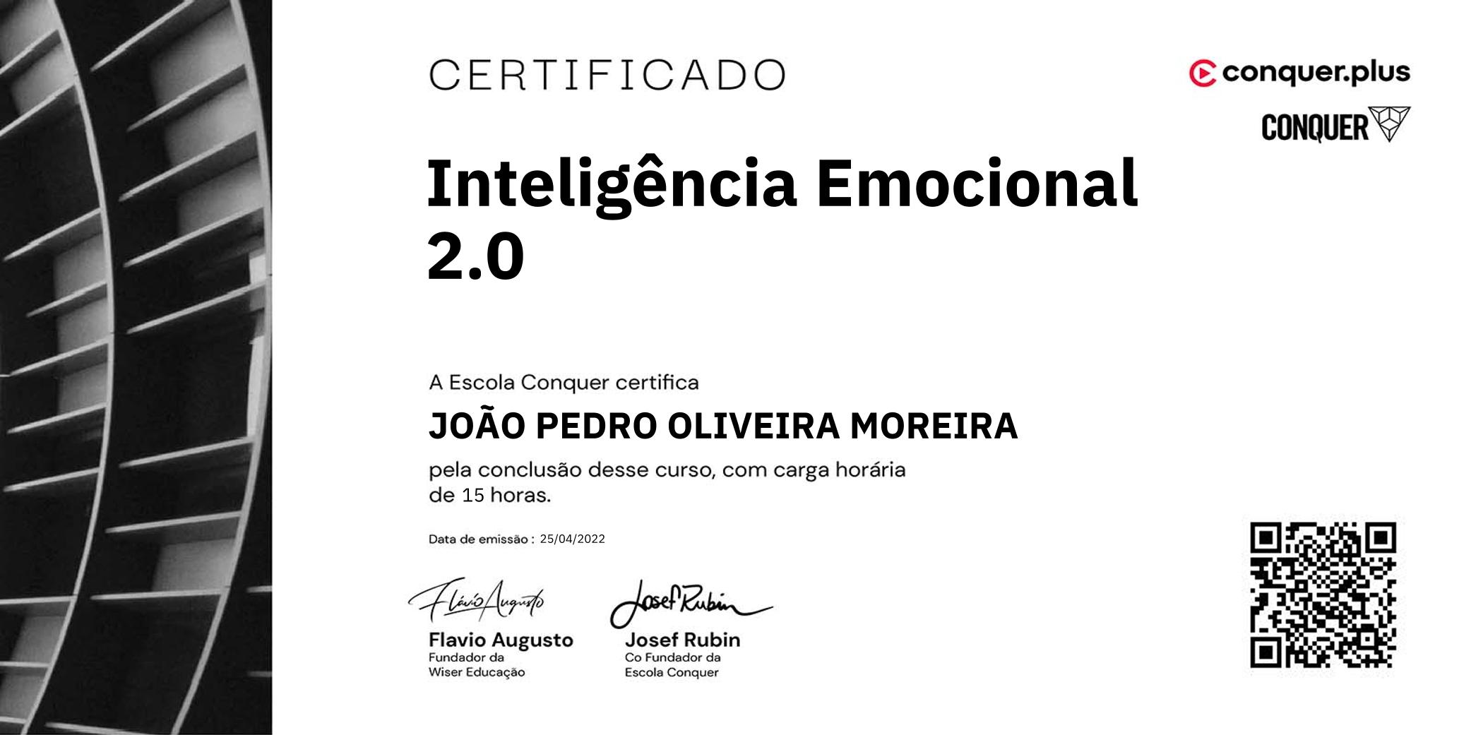 Certificado de Inteligência Emocional 2.0